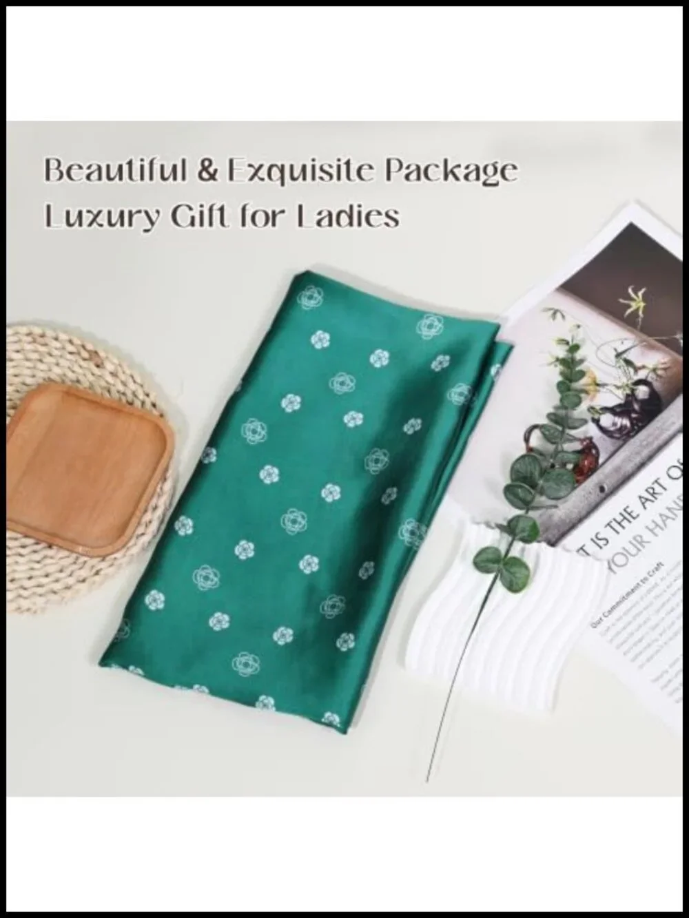 Silk-Feel Satin Travel Scarf for Women, Large Shawl Wrap, Fashion Scarf,